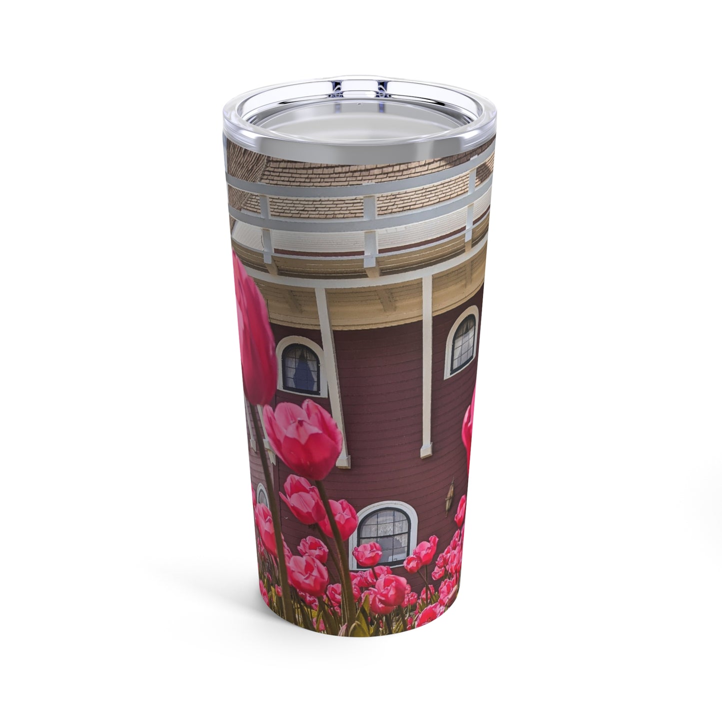 Windmill Pink Tulips Tumbler 20oz (SP Photography Collection) PINK