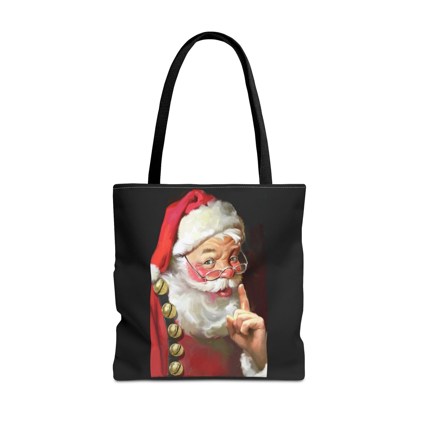 Quite Santa Tote Bag (ai B & J Collections) BLACK