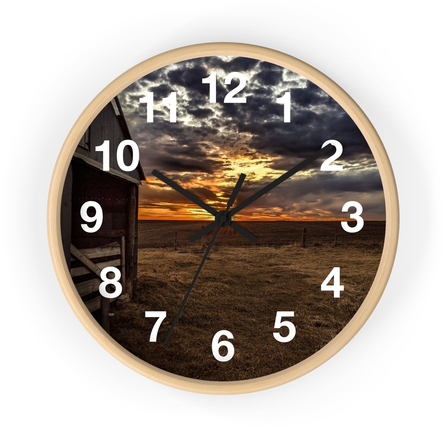 Gray Skies Wall Clock (SP Photography Collection)