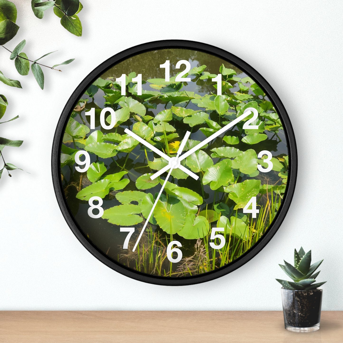 Lily Pad Wall Clock (B & J Collections)