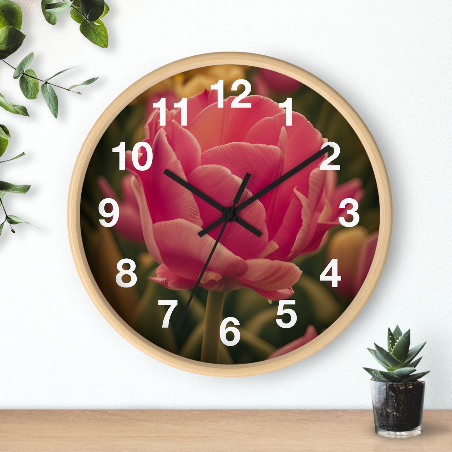 Pink Buttercup Clock (SP Photography Collection)