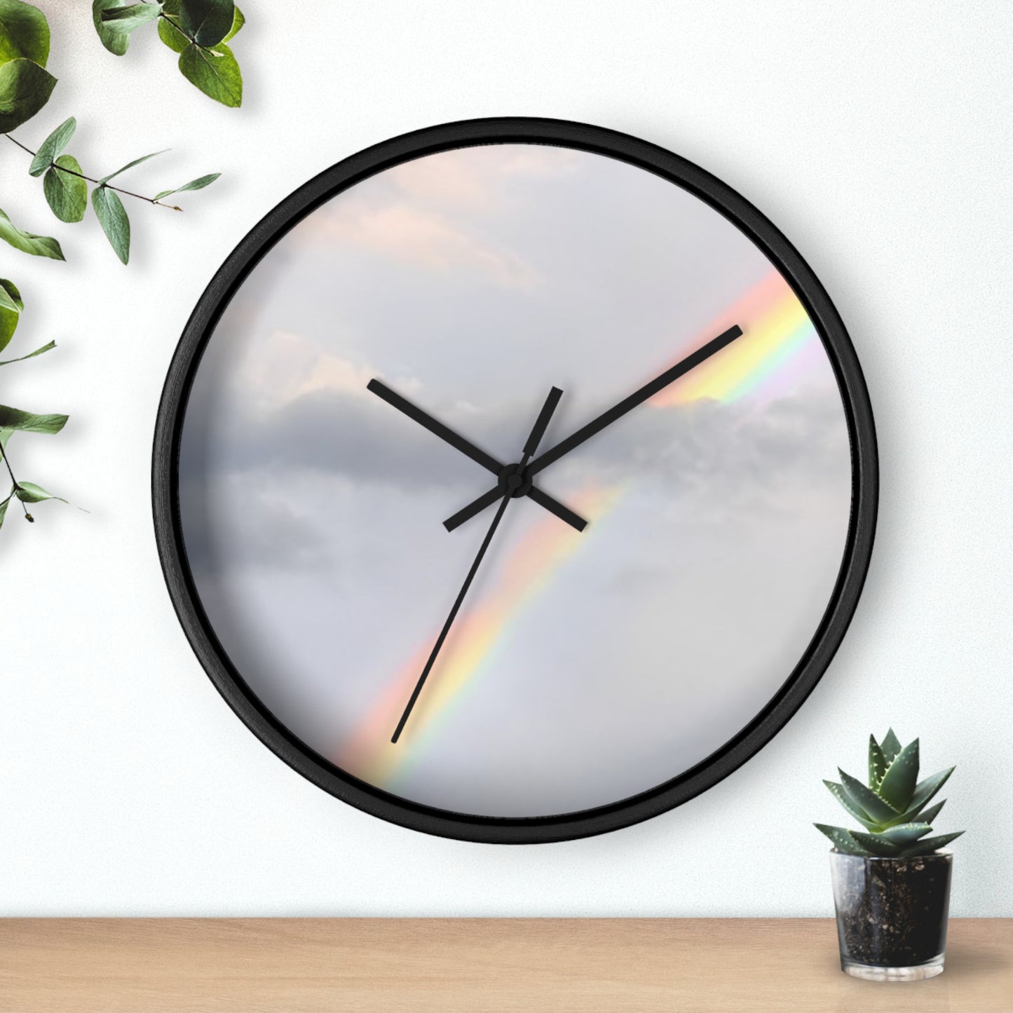 Rainbow Wall Clock (Enchanted Exposures By Tammy Lyne)