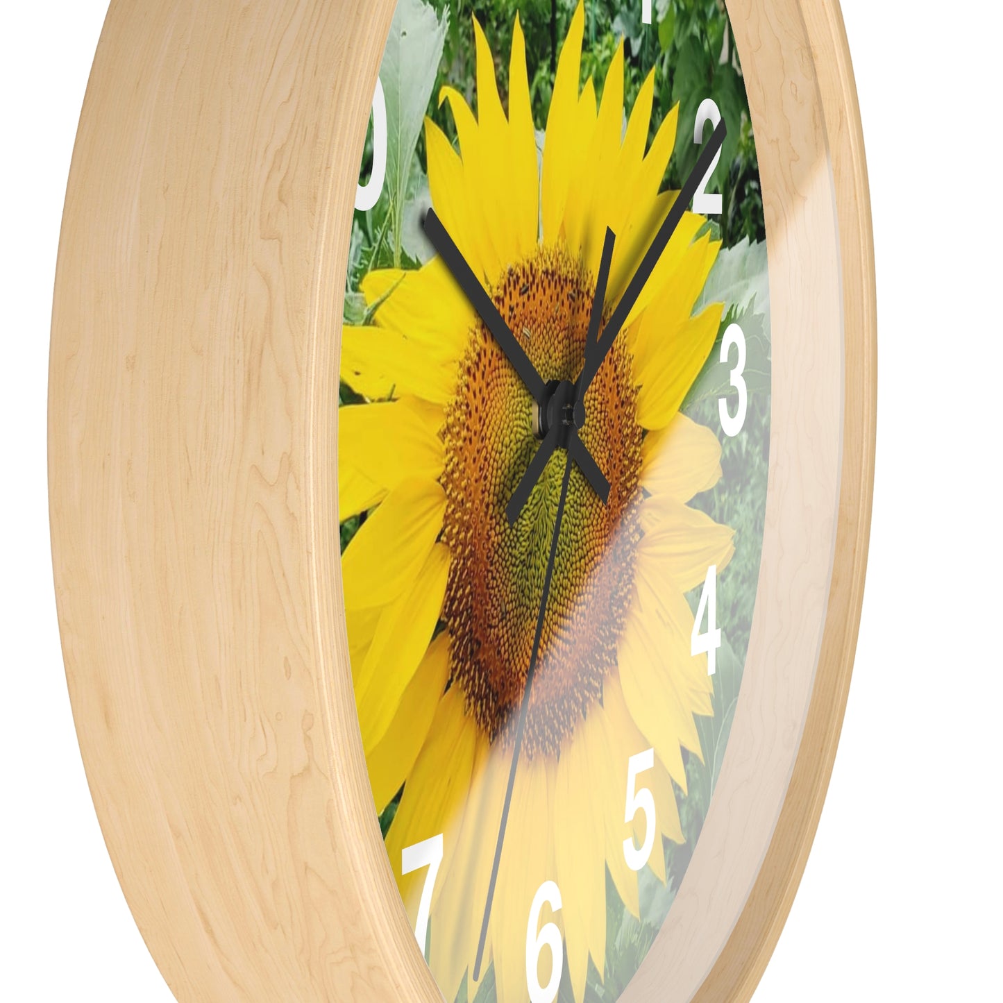 Yellow Sunflower Wall Clock (Enchanted Exposures By Tammy Lyne)