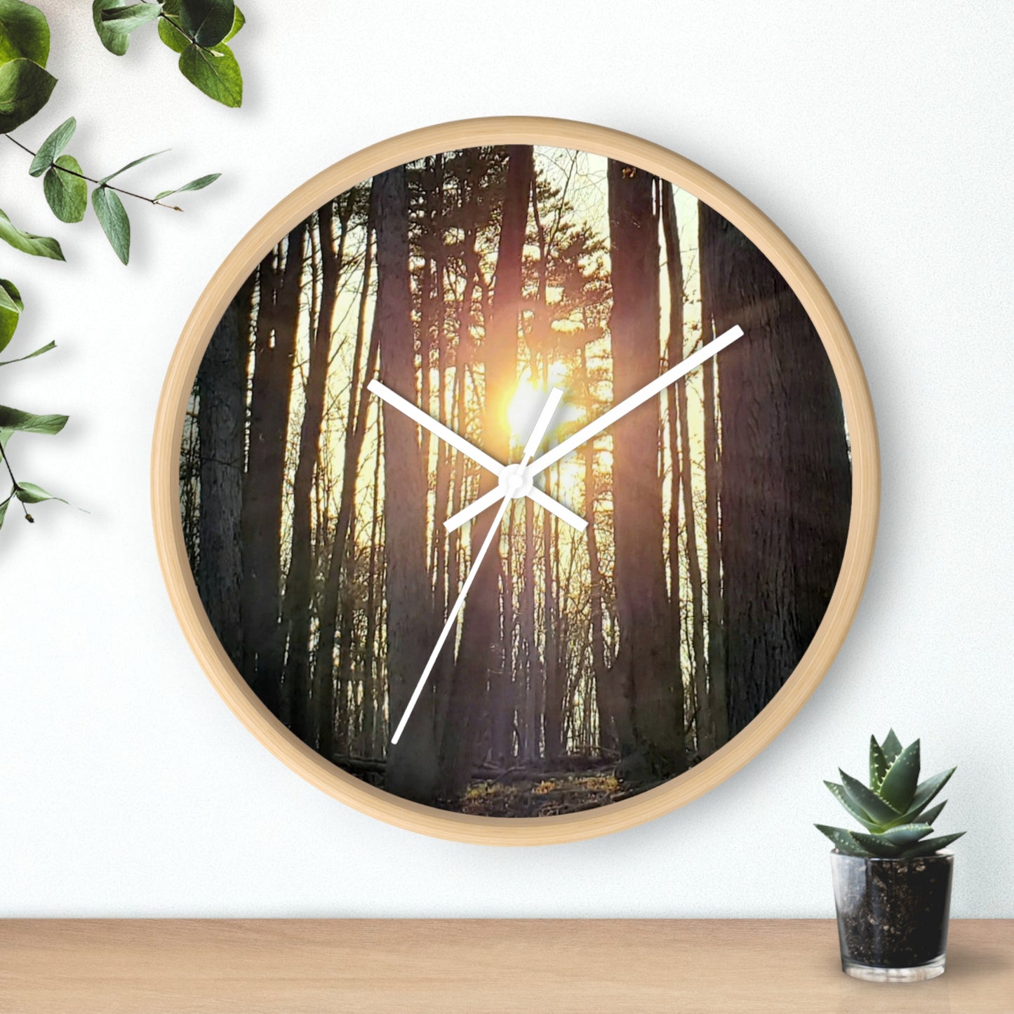 Into the woods Wall Clock (Enchanted Exposures By Tammy Lyne)