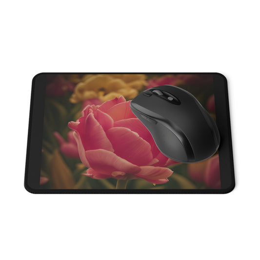 Pink Buttercup Non-Slip Mouse Pad (SP Photography Collection) BLACK