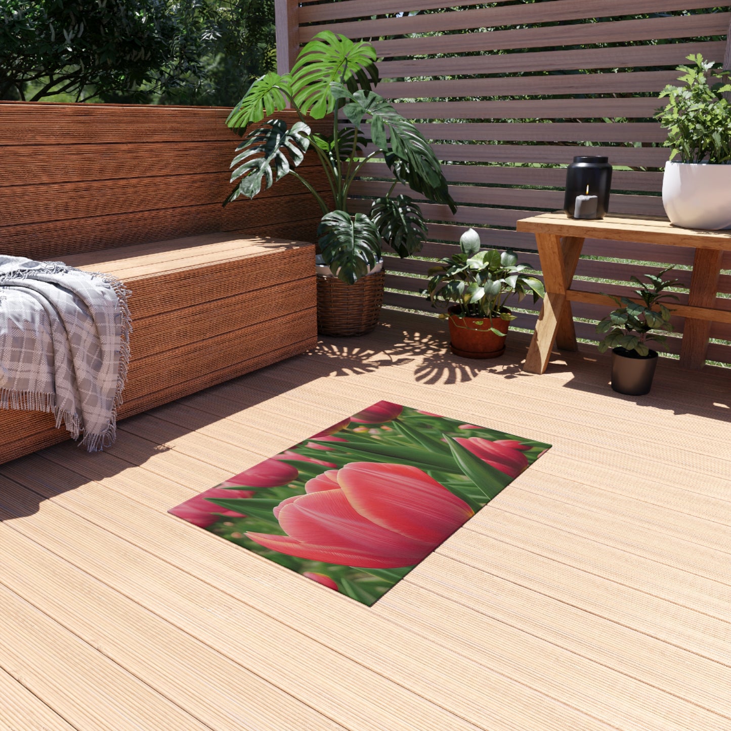 Pink Tulip outdoor Rug (SP Photography Collection)