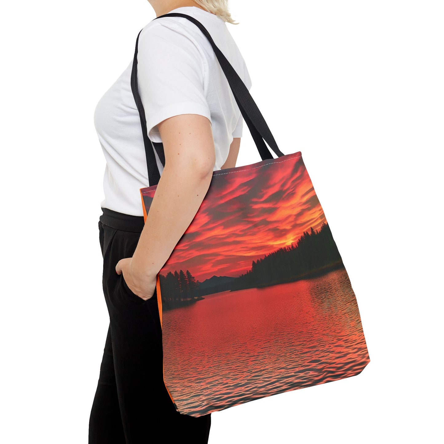 Red Sunset Tote Bag (SP Photography Collection) ORANGE