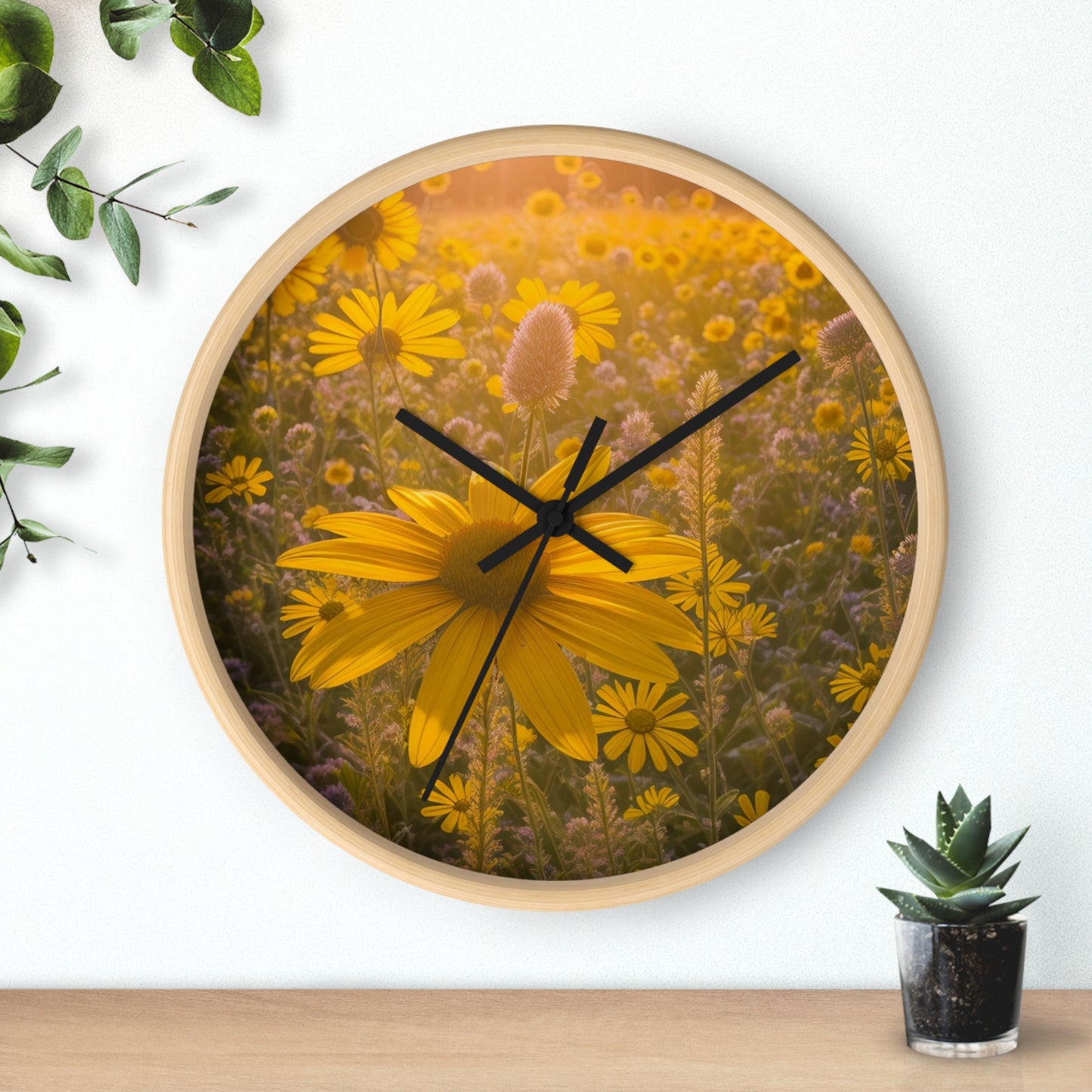 Narrow leaf Wall Clock (SP Photography Collection)