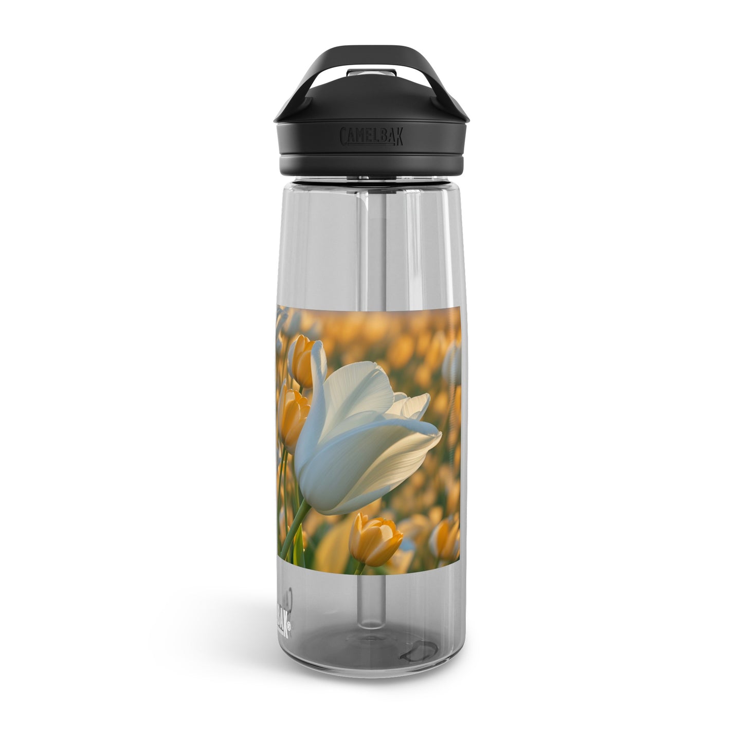 White Flower Tulip CamelBak Eddy®  Water Bottle, 25oz (SP Photography Collection)