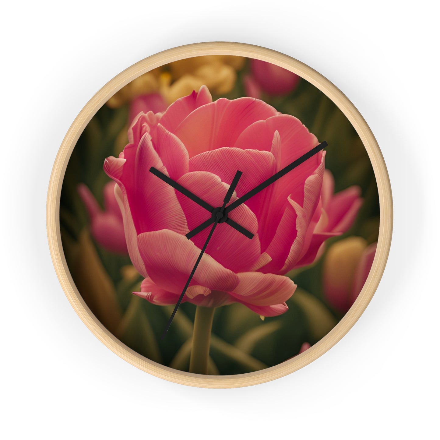 Pink Buttercup Wall Clock (SP Photography Collection)