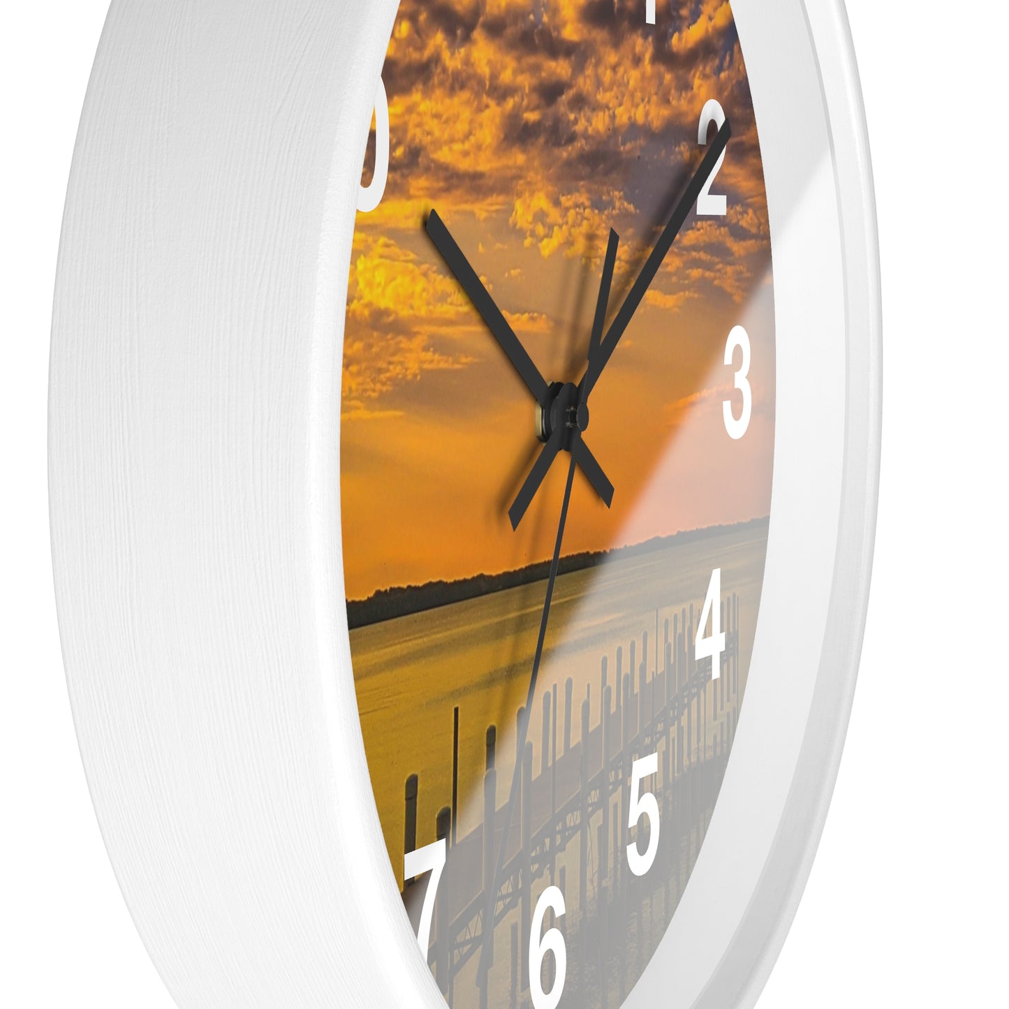 On the dock Wall Clock (SP Photography Collection)