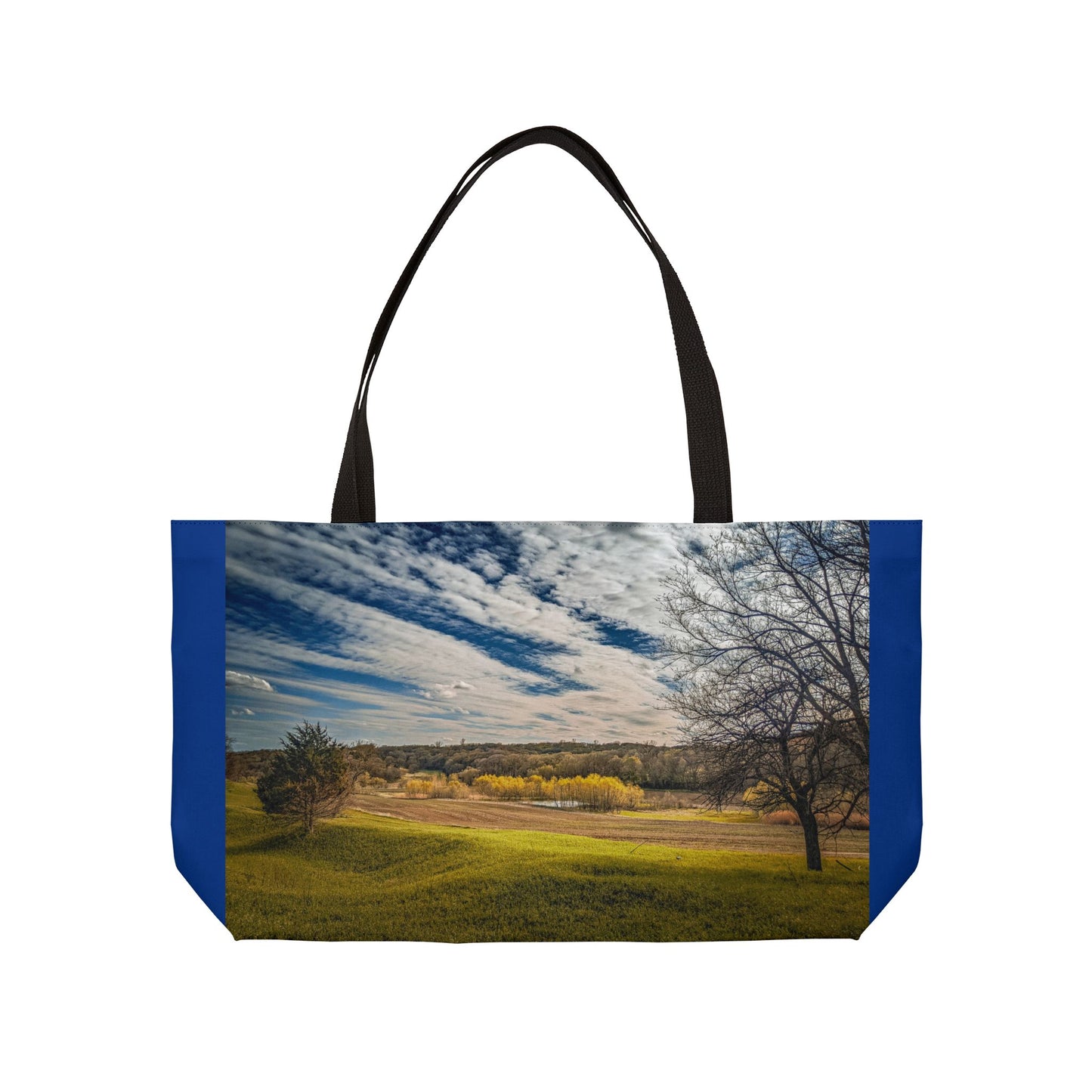 Rolling Clouds Weekender Tote Bag (SP Photography Collection) NAVY