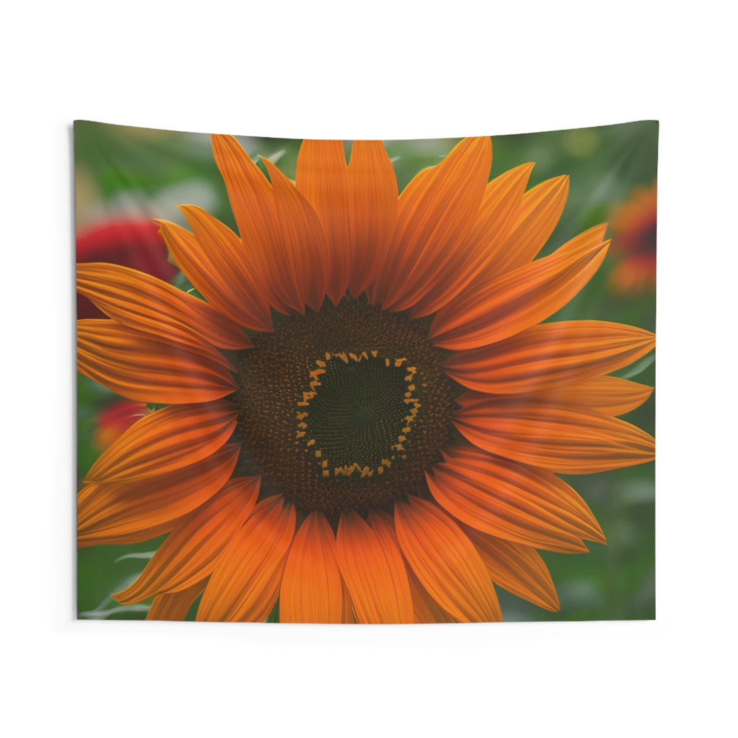 Orange Sunflower Wall Tapestries (SP Photography Collection)