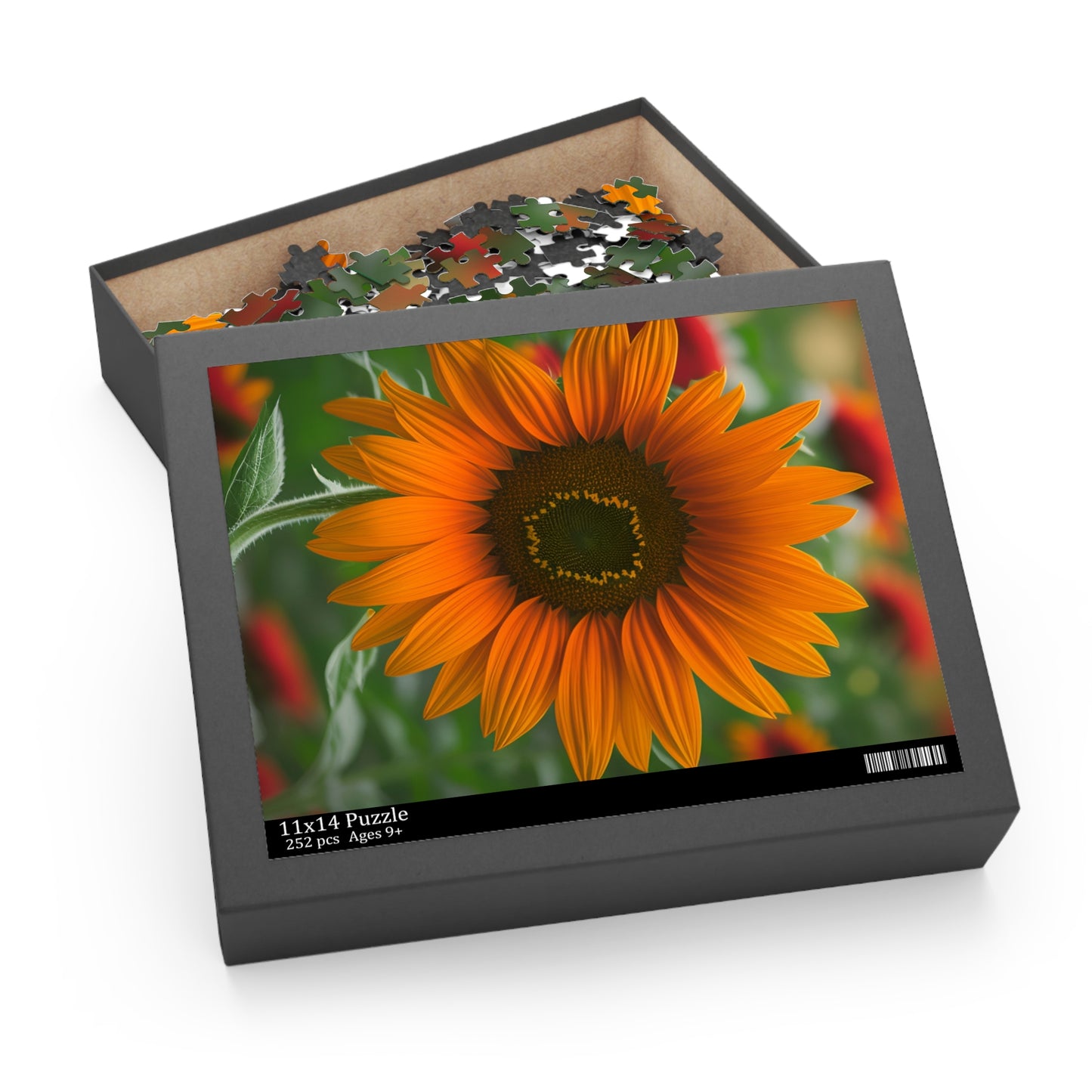 Orange Sunflower Puzzle (SP Photography Collection) (120, 252, 500-Piece)