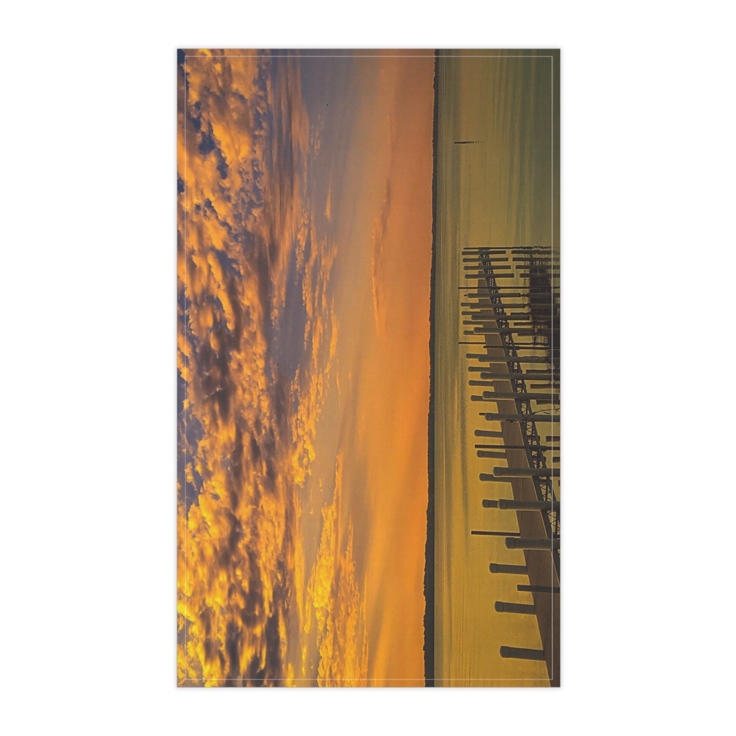 On the dock Kitchen Towel (SP Photography Collection)