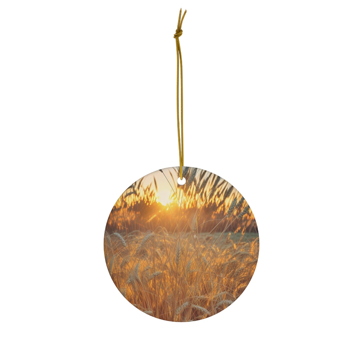 Golden Wheat Ceramic Ornament (SP Photography Collection)