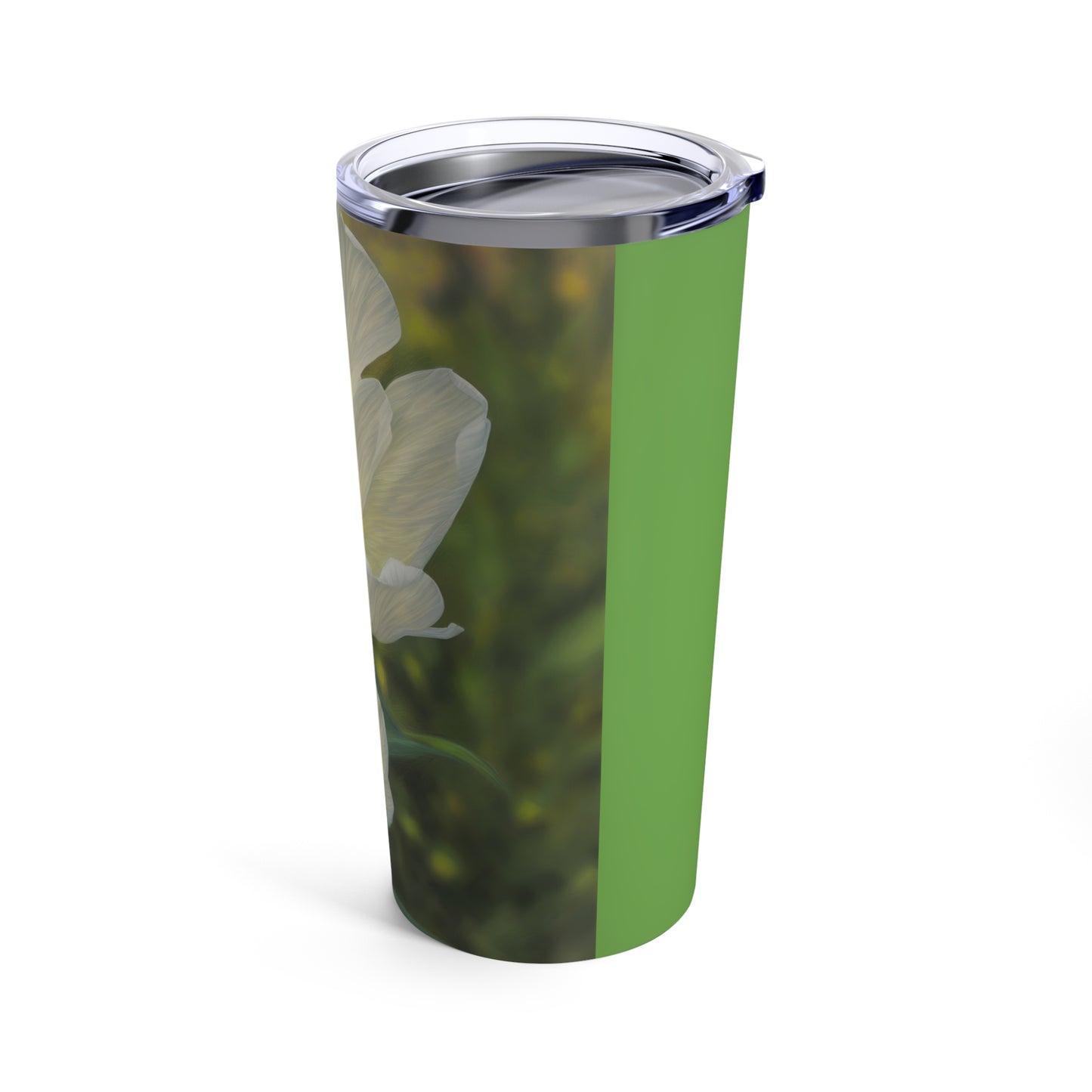 White Tulip Tumbler 20oz (SP Photography Collection) GREEN