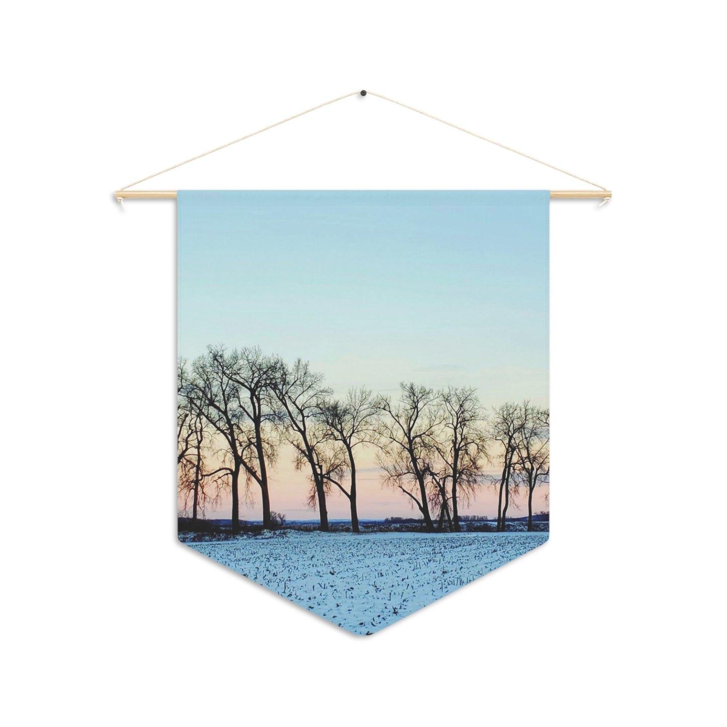 Snowy Tree Line Pennant (Enchanted Exposure By Tammy Lyne)