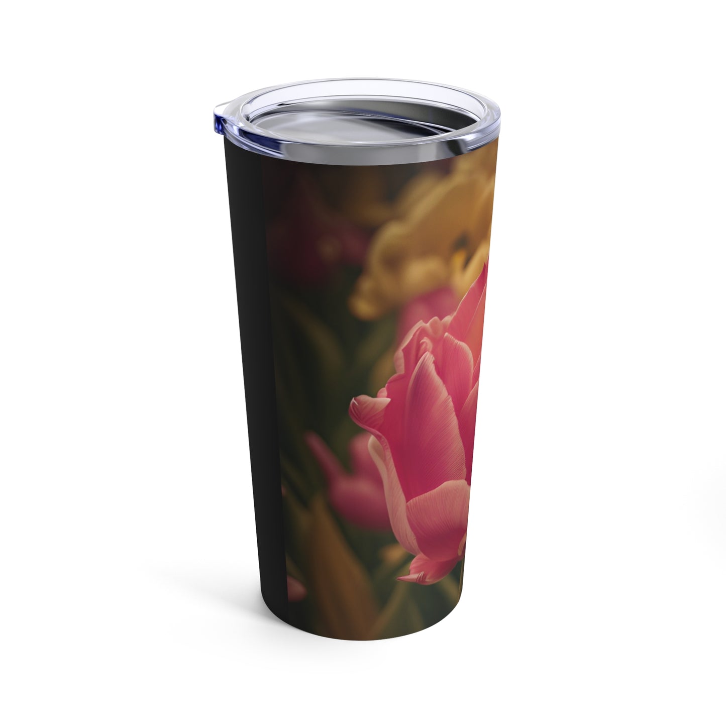 Pink Buttercup Tumbler 20oz (SP Photography Collection) BLACK