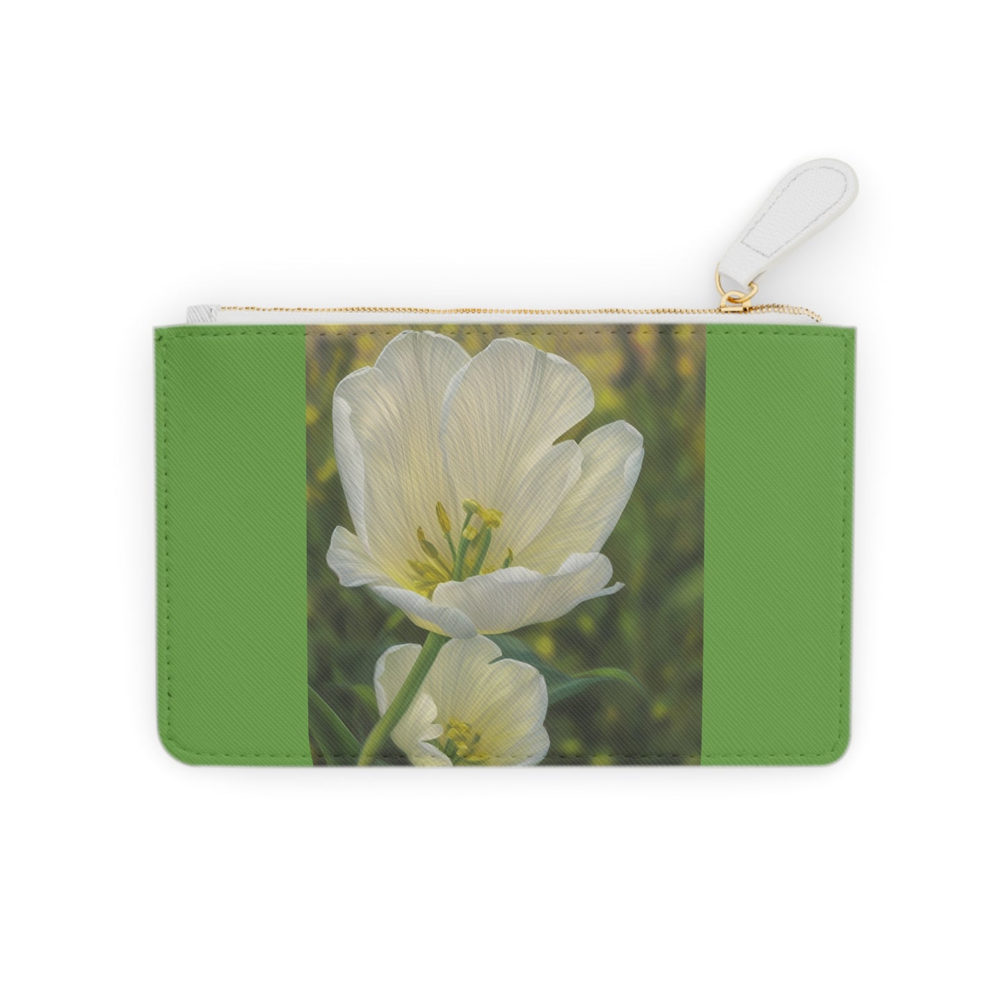 White Tulip Mini Clutch Bag (SP Photography Collection) GREEN