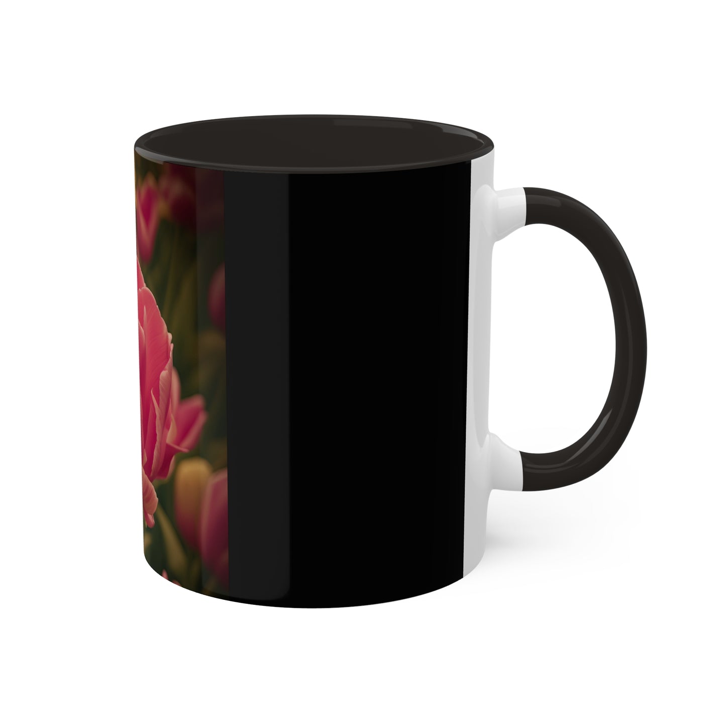 Pink Buttercup Mug, 11oz (SP Photography Collection) BLACK