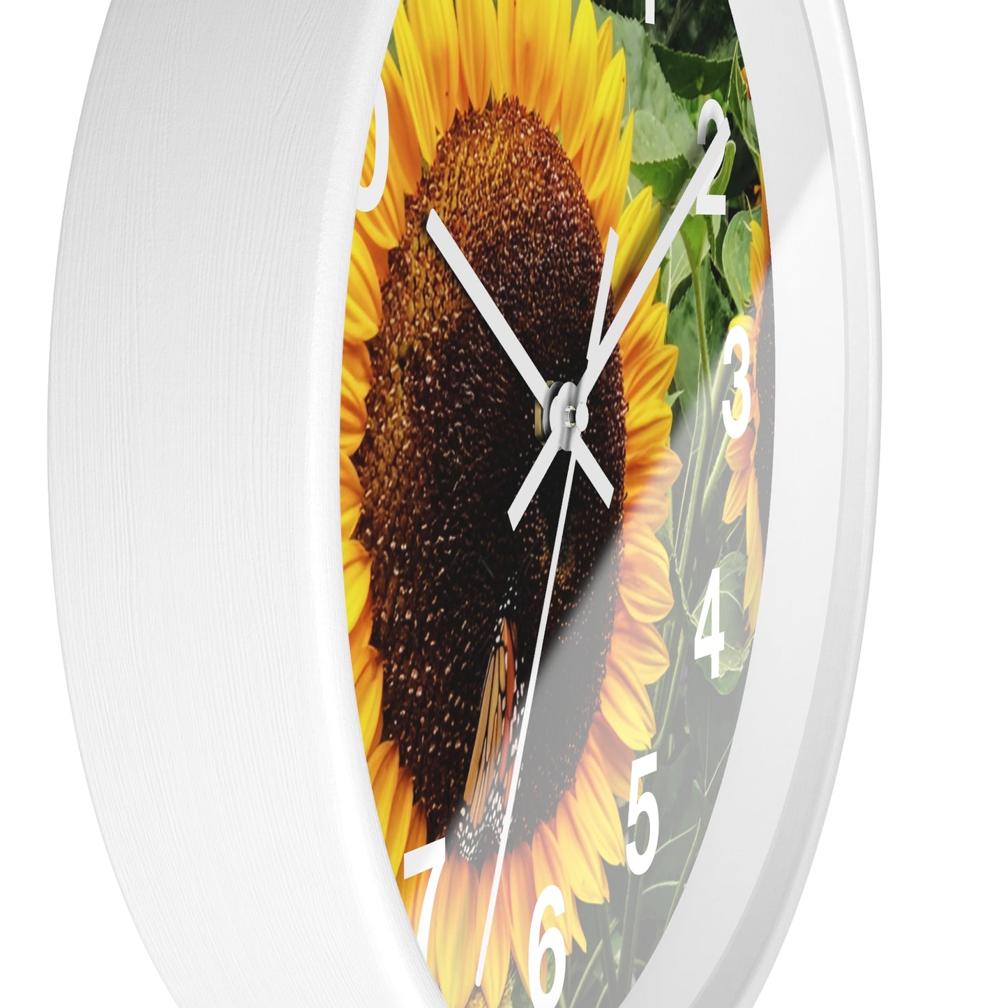 Bright Sunflower Wall Clock (Enchanted Exposures By Tammy Lyne)