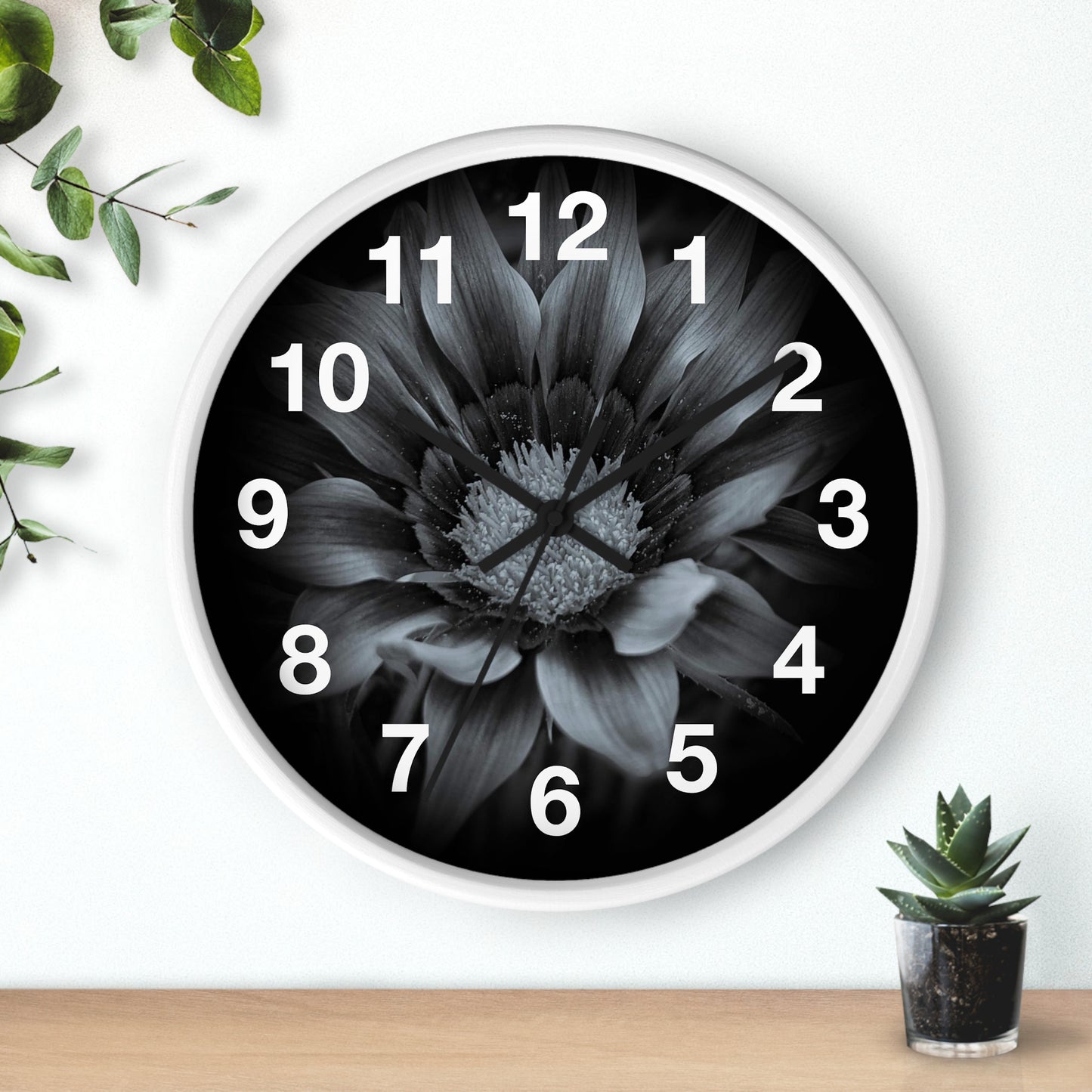 Midnight Bloom Wall Clock (SP Photography Collection)