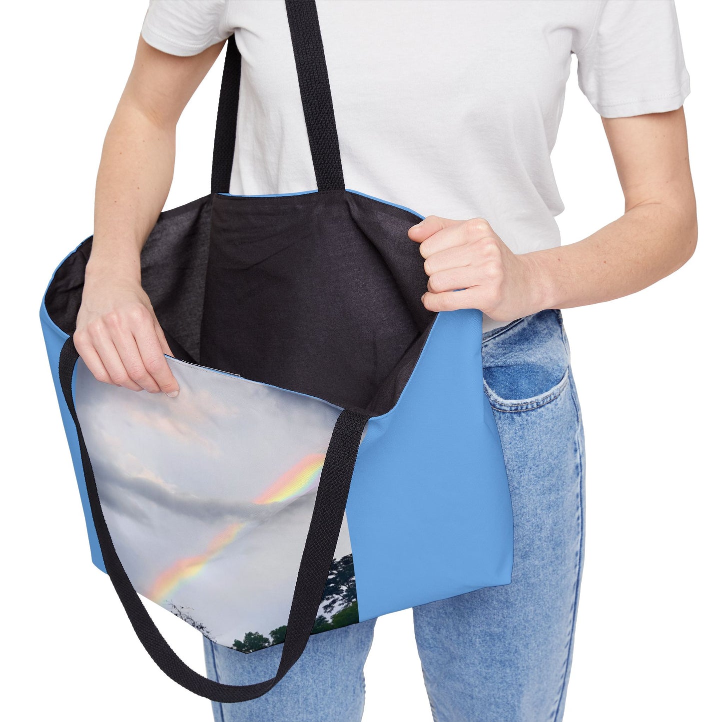 Rainbow Weekender Tote Bag (Enchanted Exposures By Tammy Lyne) BLUE