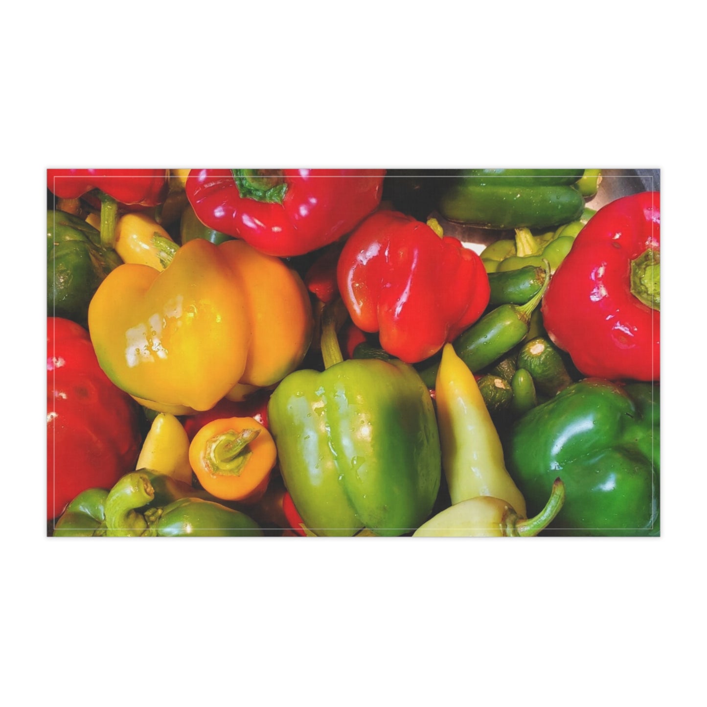 Peppers Kitchen Towel (Enchanted Exposures By Tammy Lyne)