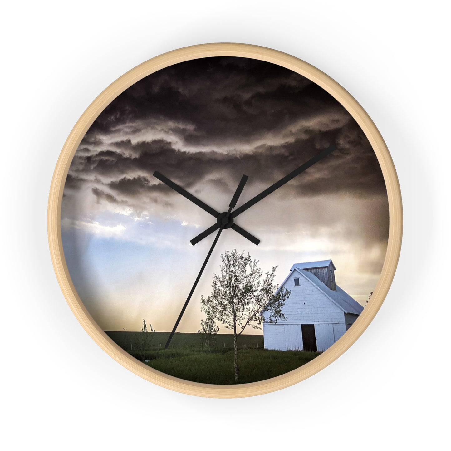 Cloudy Barn Wall Clock (SP Photography Collection)