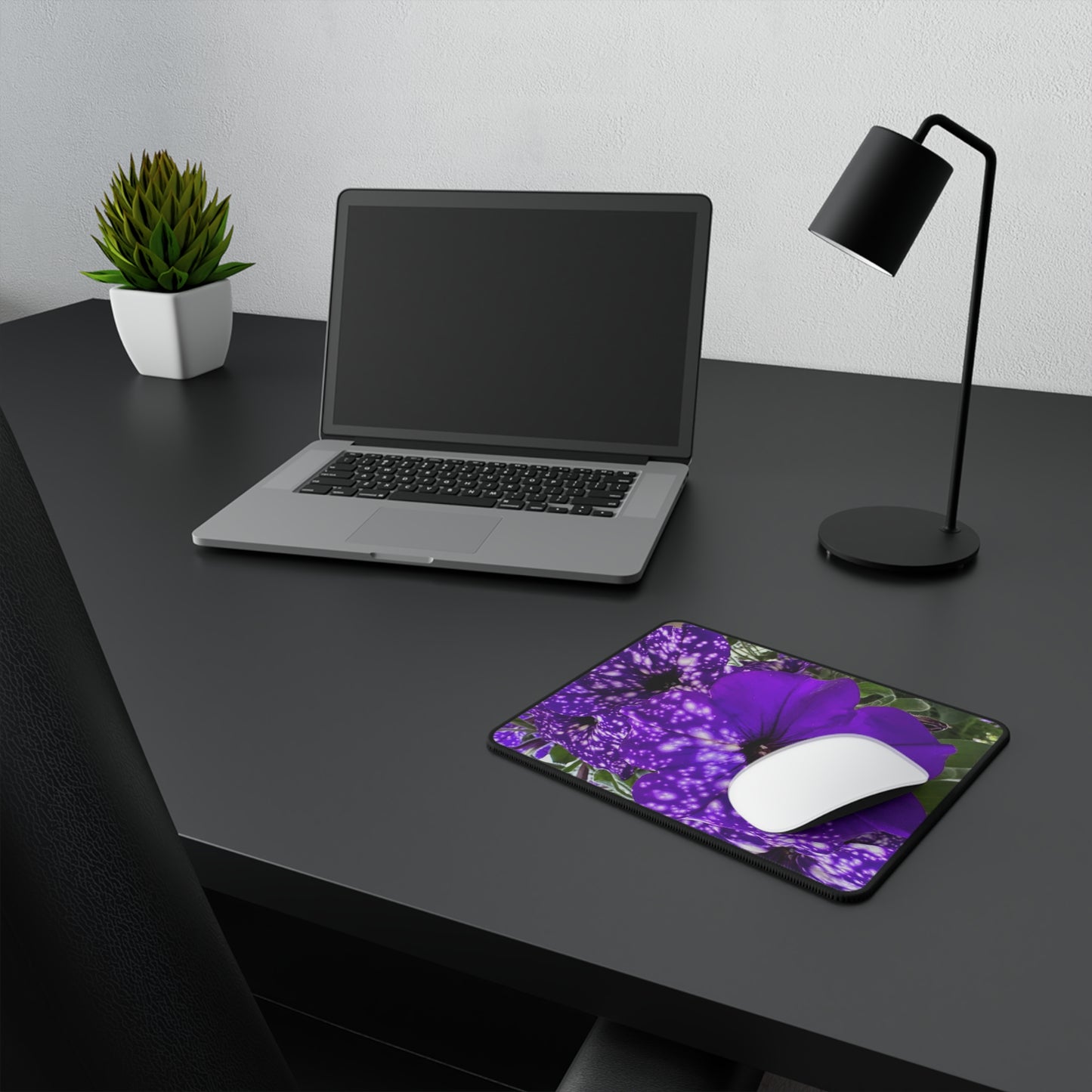 Purple Flower Mouse Pad (Custom Creations By Catelyn)