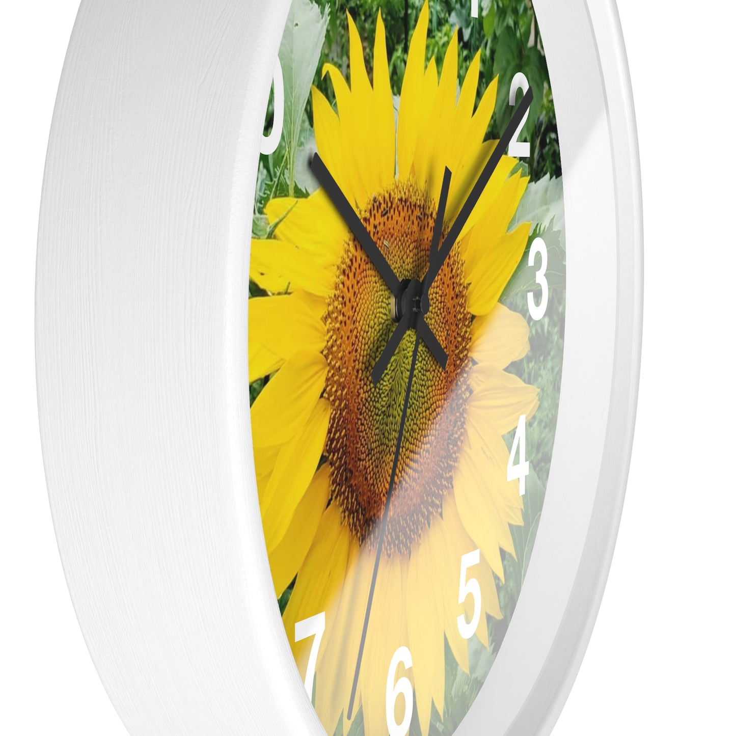 Yellow Sunflower Wall Clock (Enchanted Exposures By Tammy Lyne)