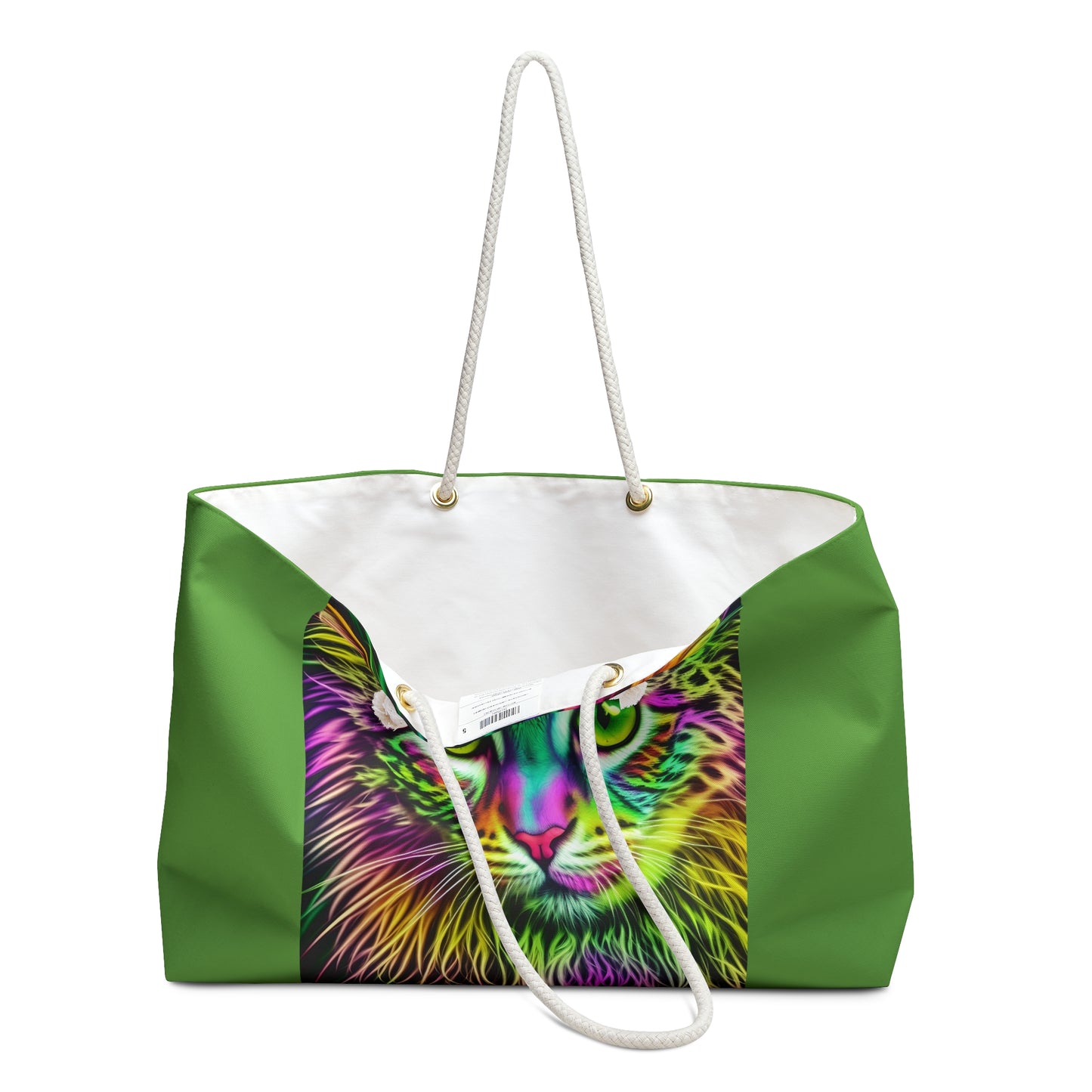 Colorful Kitty Weekender Bag (SP Photography) GREEN