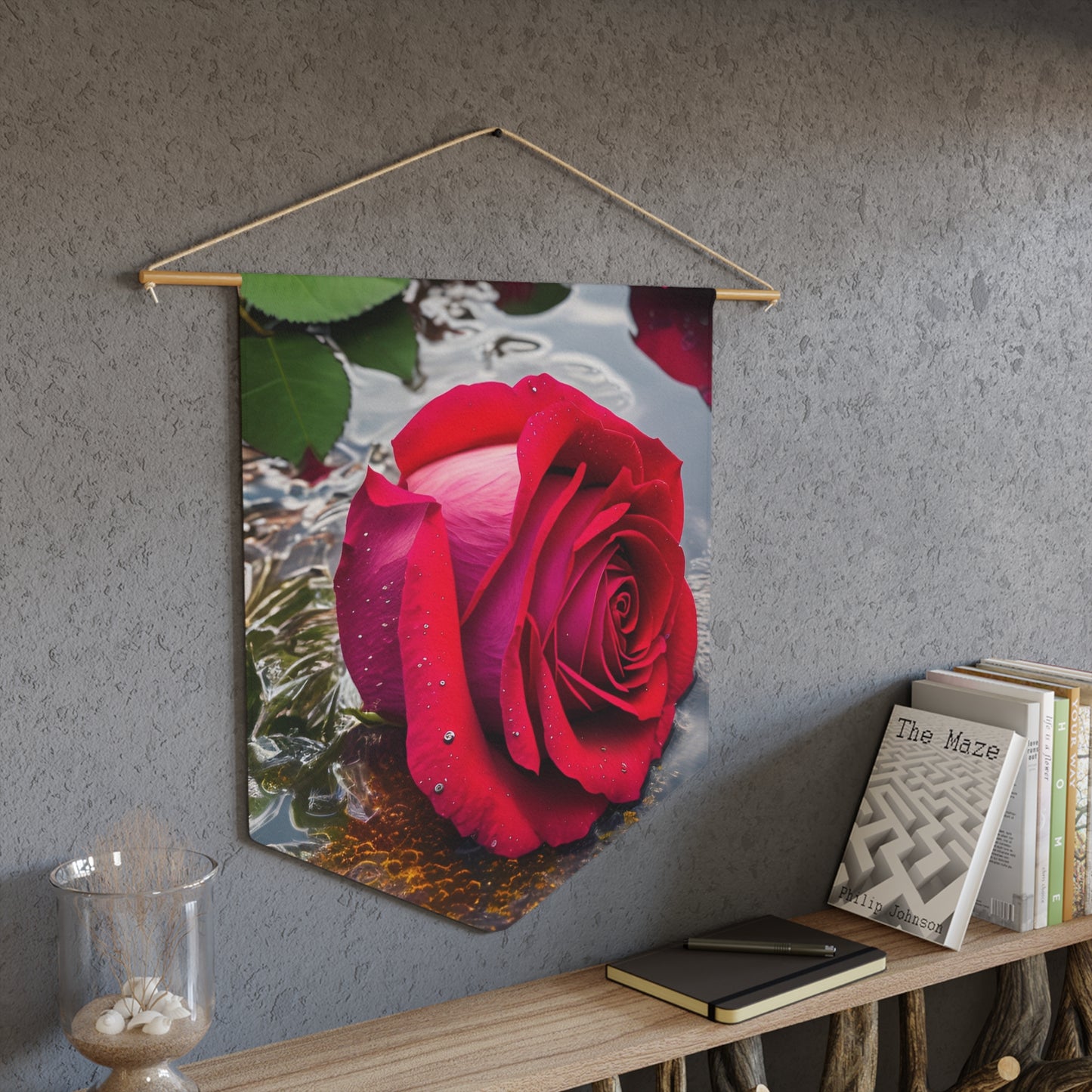 Red Rose Flag Pennant (SP Photography Collection)