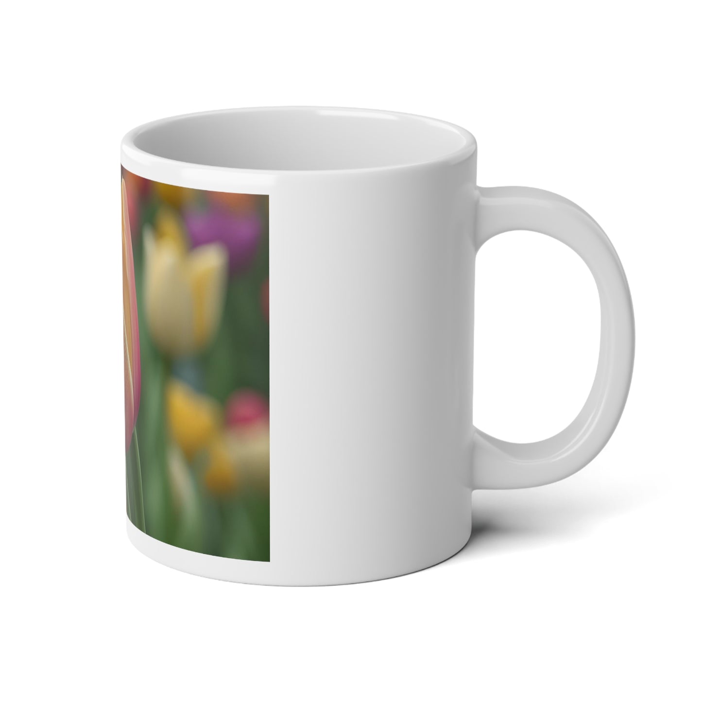 Orange Tulip Jumbo Mug, 20oz (SP Photography Collection) WHITE