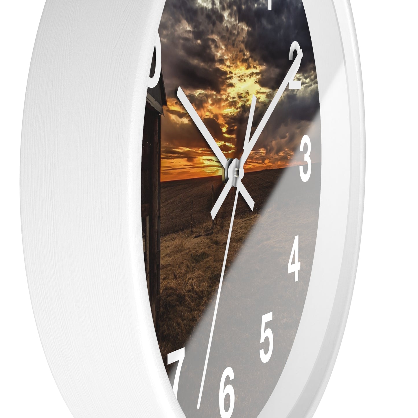 Gray Skies Wall Clock (SP Photography Collection)