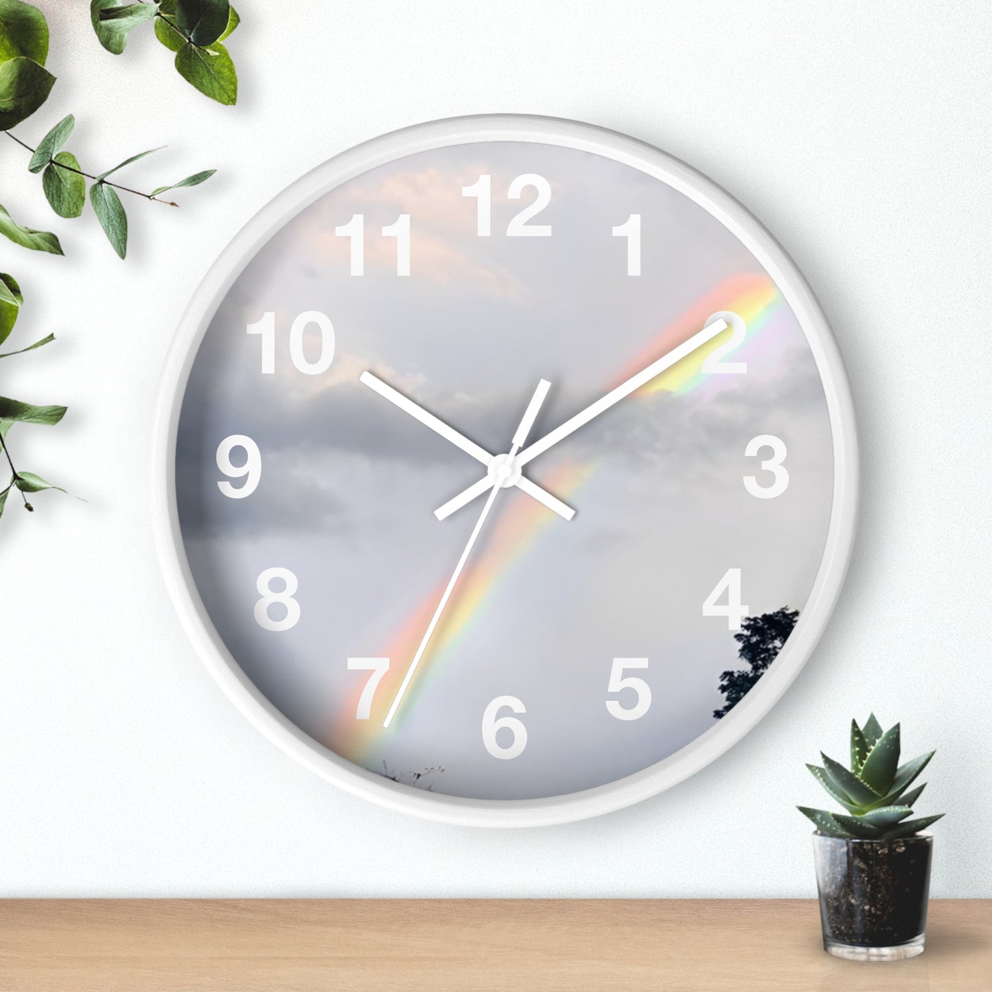 Rainbow Wall Clock (Enchanted Exposures By Tammy Lyne)