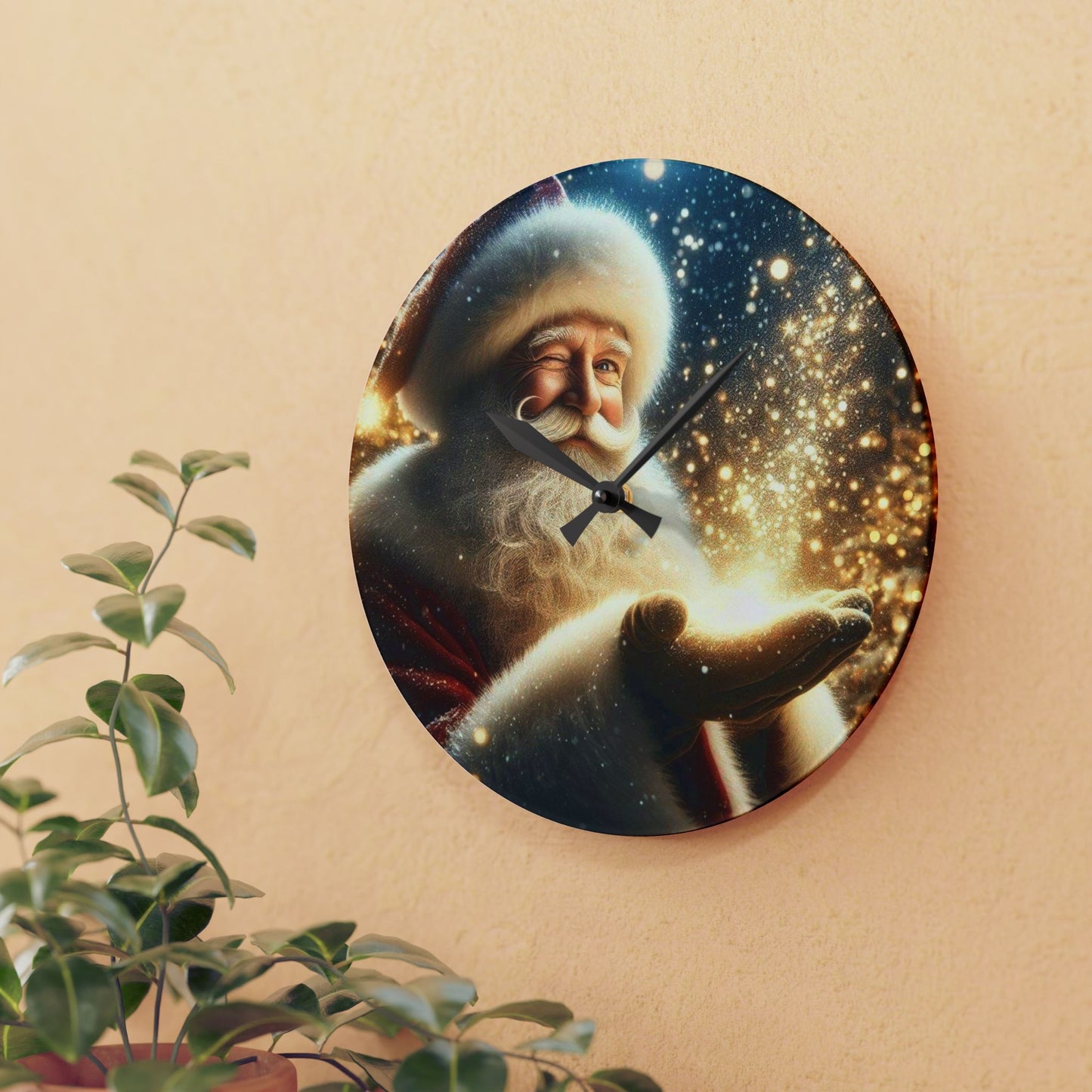 Santa Magic Wall Clock (ai B & J Collections)