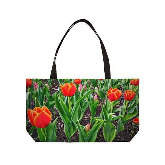 Red Tulips Weekender Tote Bag (SP Photography Collection) RED