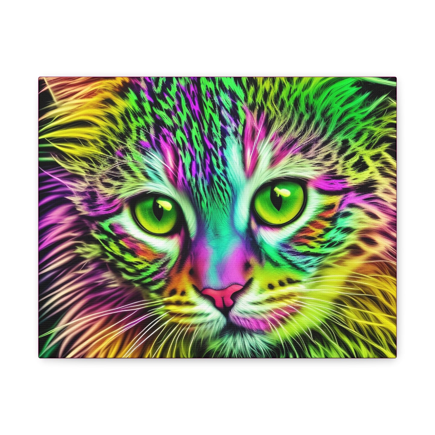 Colorful Kitty Canvas Gallery Wrap (SP Photography Collection) PINK