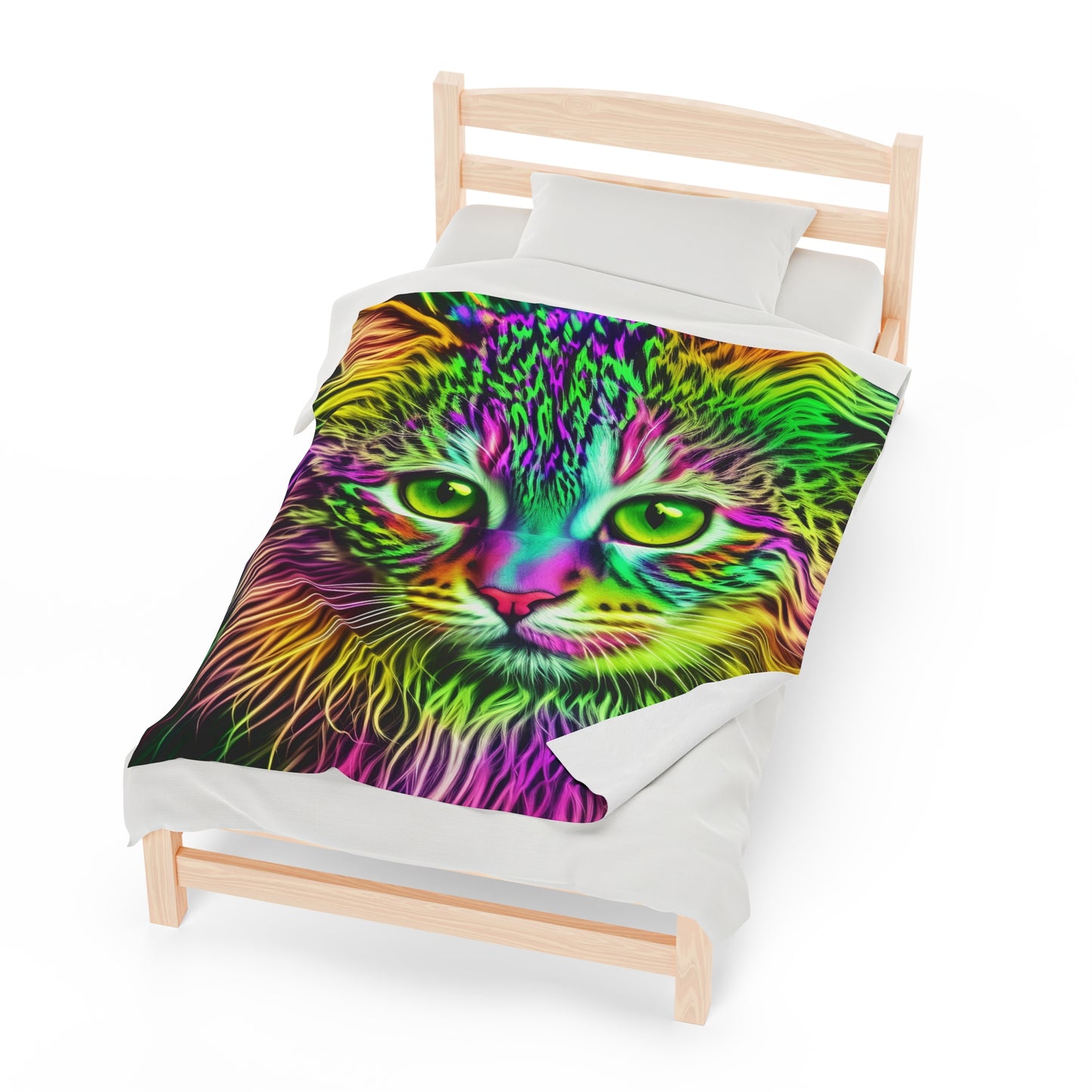 Colorful Kitty Plush Blanket (SP Photography Collection)