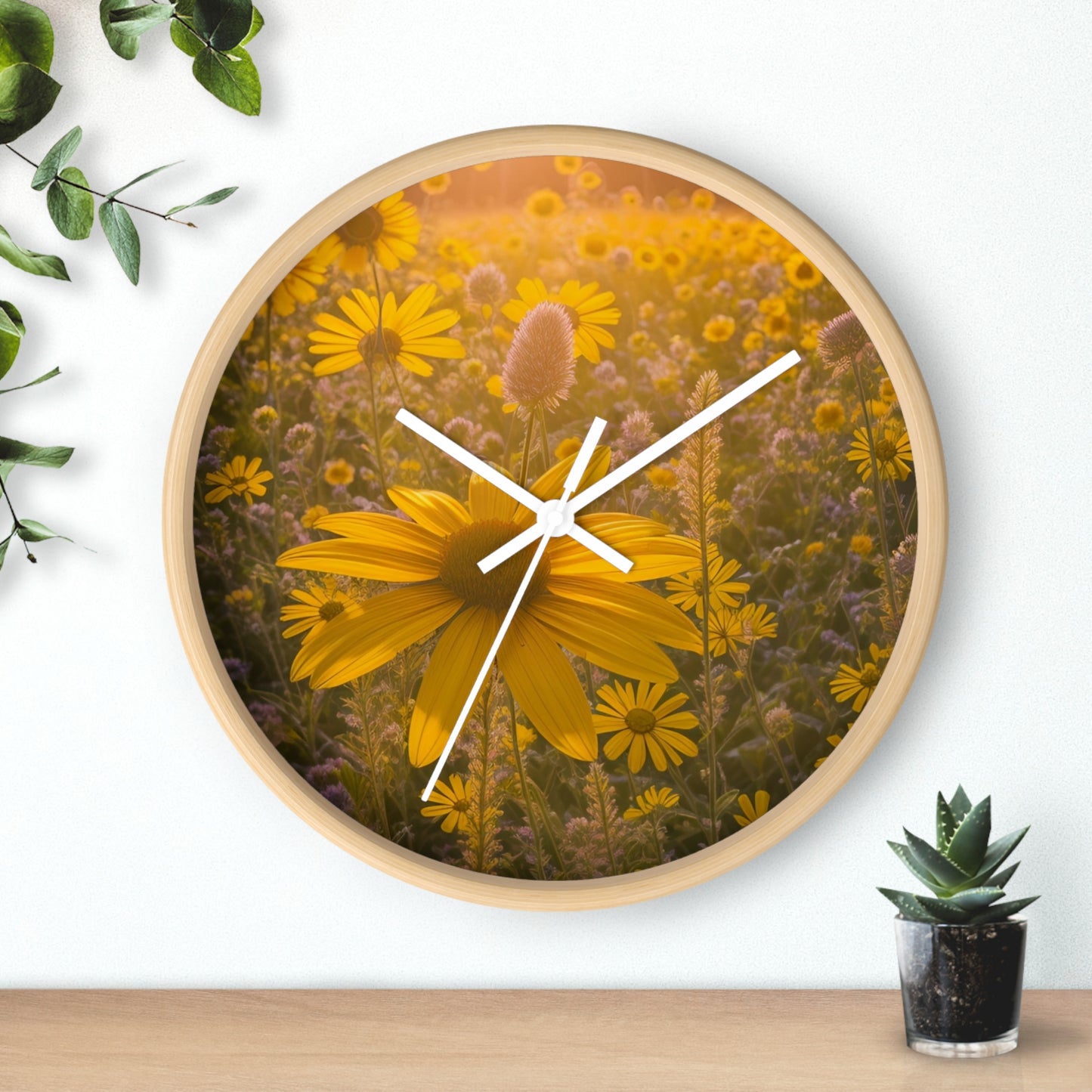 Narrow leaf Wall Clock (SP Photography Collection)