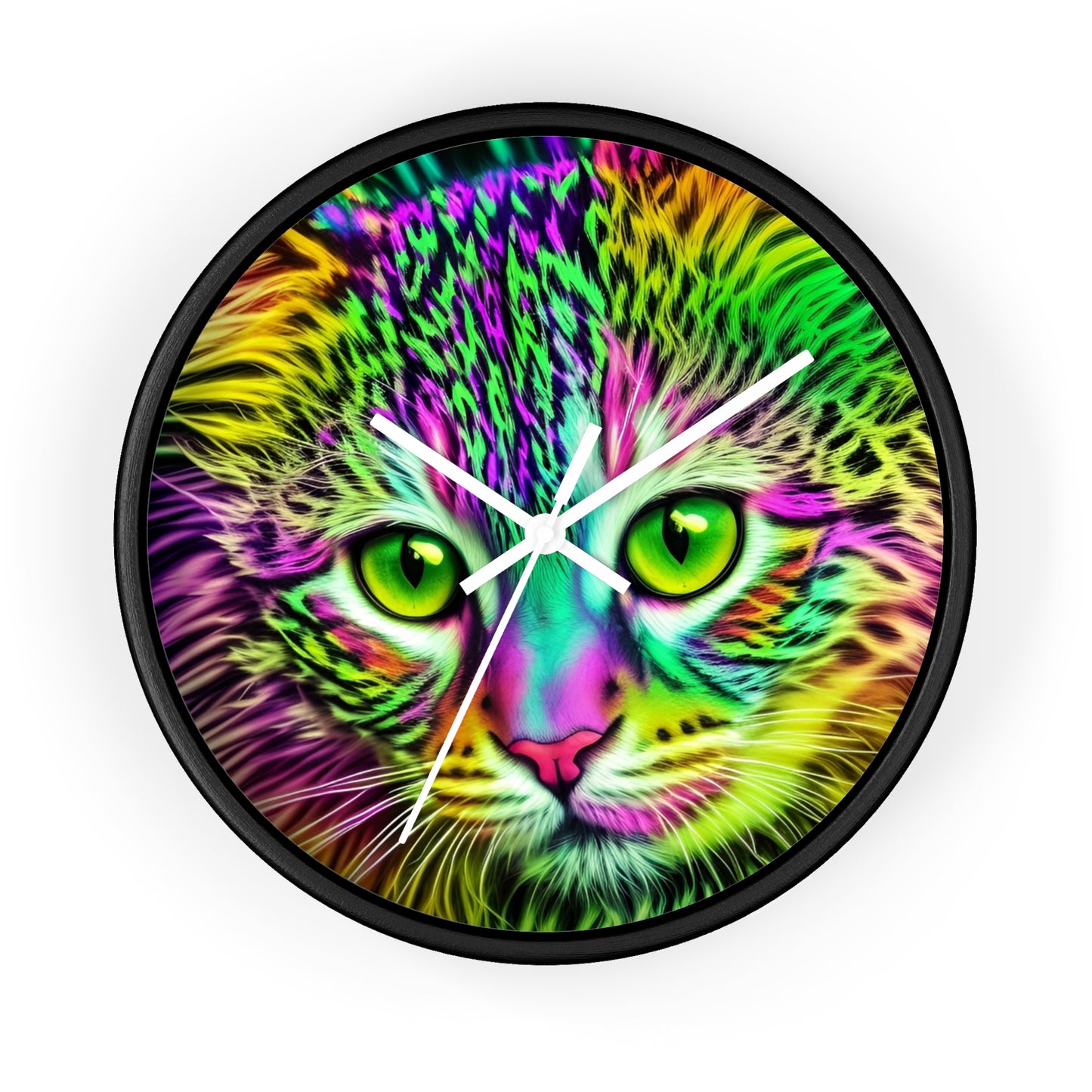 Colorful Kitty Clock (SP Photography Collection)