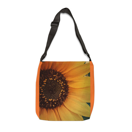 Sun Ray Sunflower Adjustable Tote Bag (SP Photography Collection) ORANGE