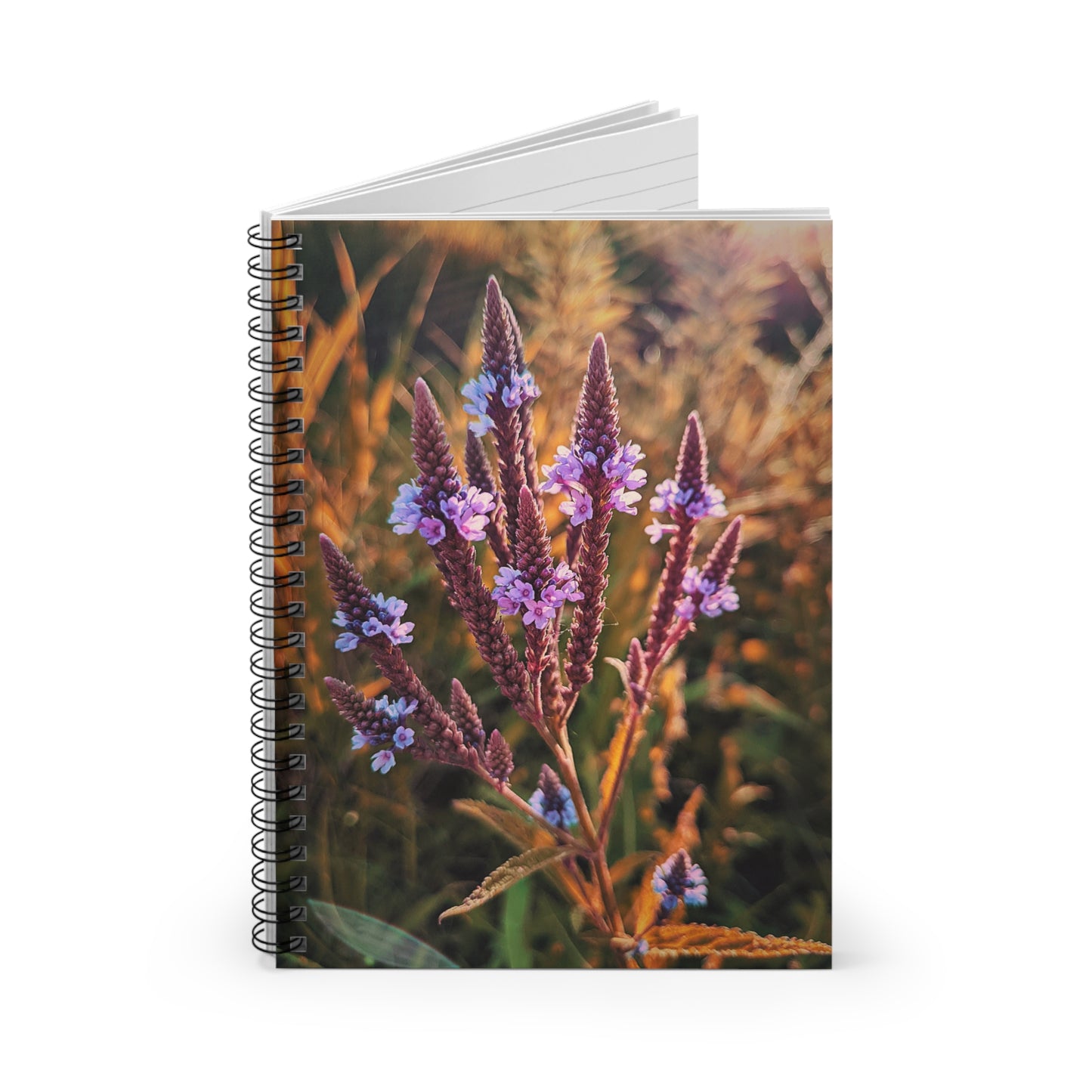 Purple Fields Spiral Notebook - Ruled Line (SP Photography Collection)