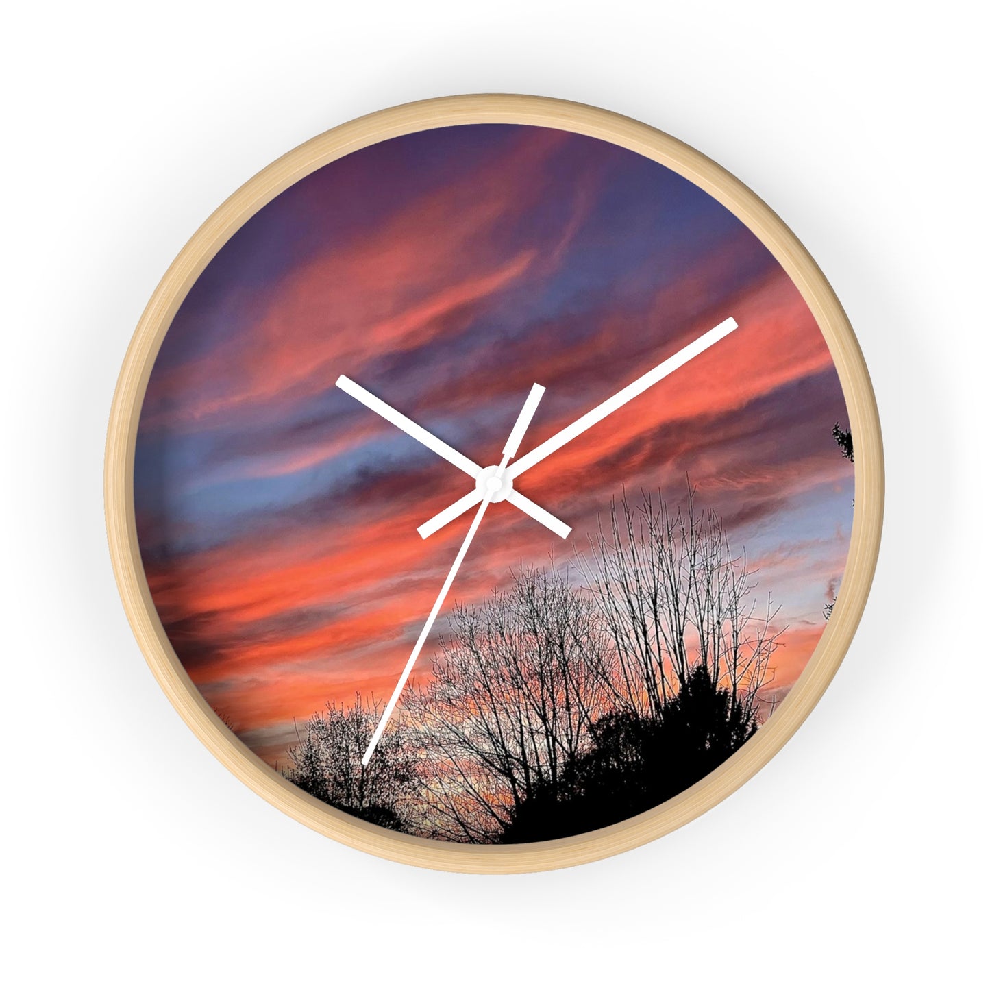 Pink Sky Wall Clock (B & J Collections)