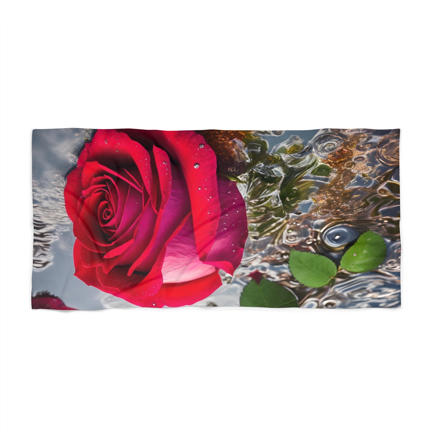 Red Rose Beach Towel (SP Photography Collection)