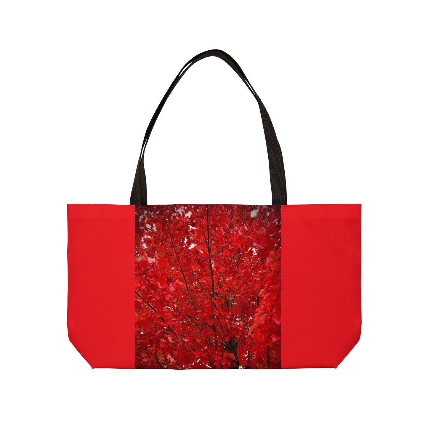 Fire Tree Weekender Tote Bag (Custom Creations By Catelyn) RED