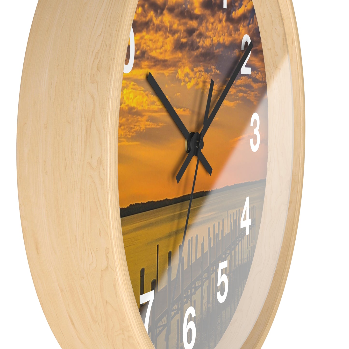 On the dock Wall Clock (SP Photography Collection)