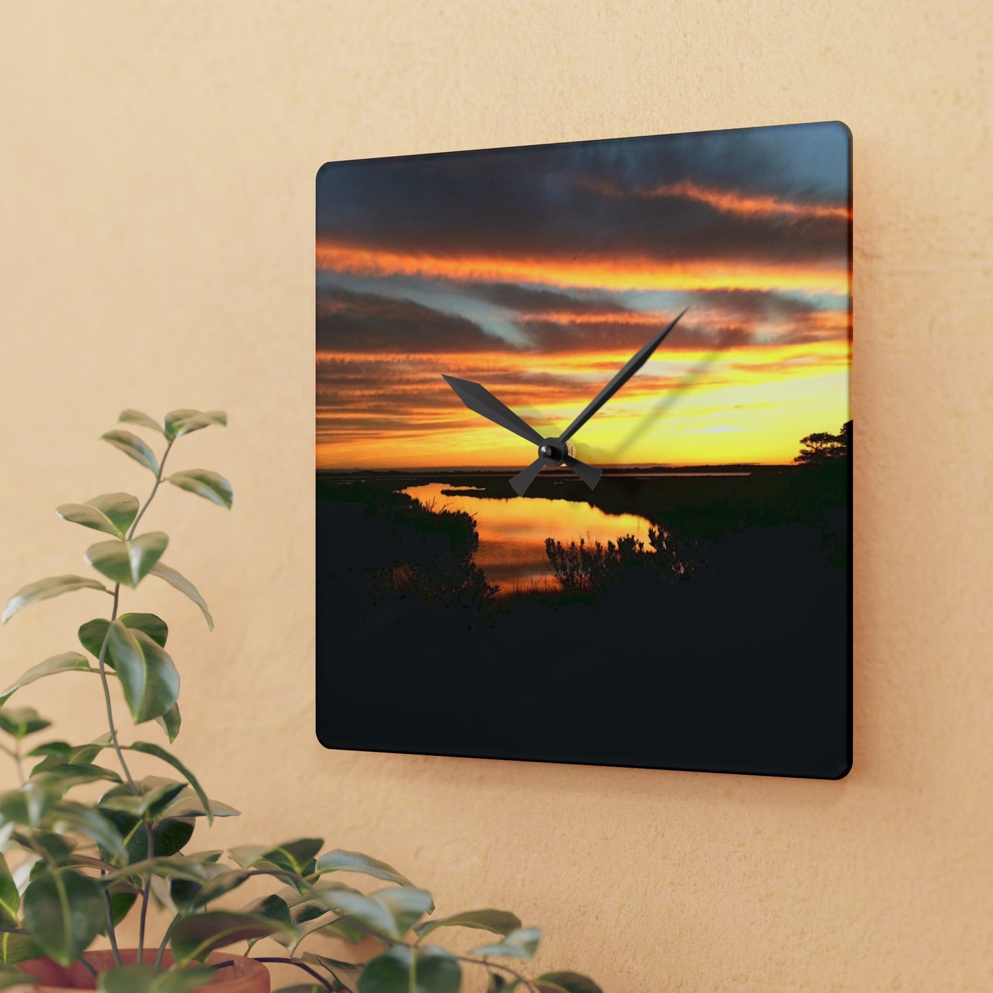 Mystic Sky Acrylic Wall Clock (Enchanted Exposures By Tammy Lyne)